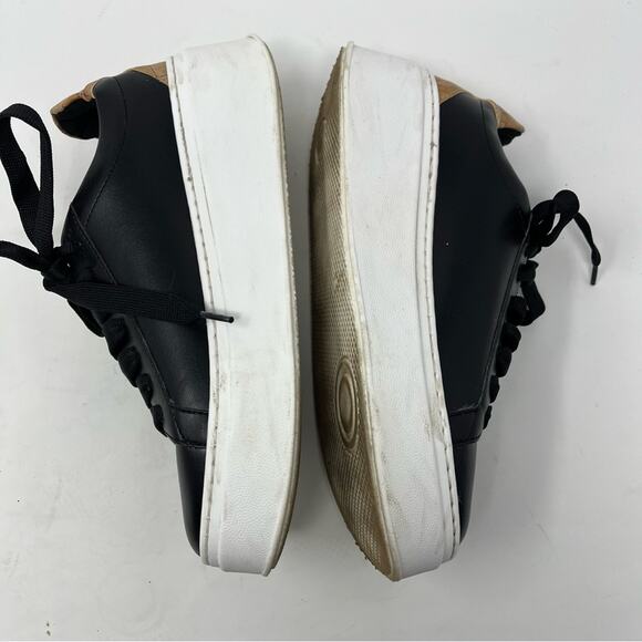 Alviero Martini Classe Map Zipper Lace Sneaker Shoes Womens Size 37 - Picture 6 of 10